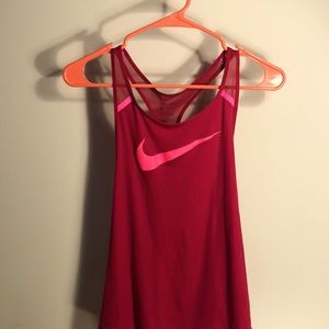 Nike Dri Fit mesh swoosh training tank top